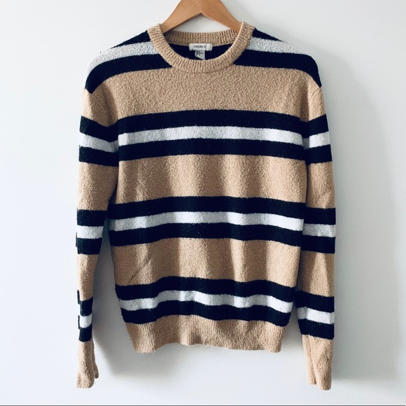 Soft Striped Crew Neck Sweater - Picture 2 of 4